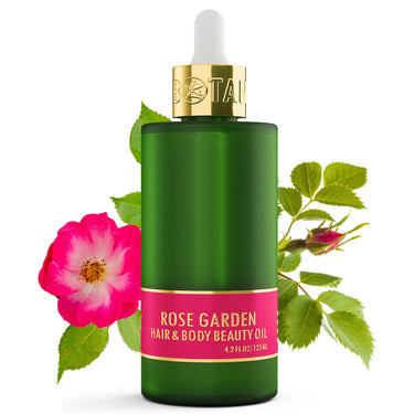 Hair & Body Beauty Oil - Rose Garden Flower Fragrance - Essential Infusion